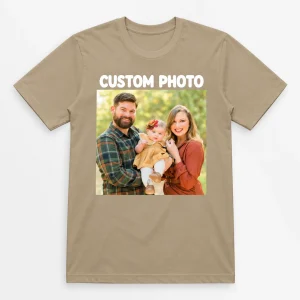 Custom Photo Shirt, Personalized Picture T-Shirt, Family Photo Tee & Custom Image Gift