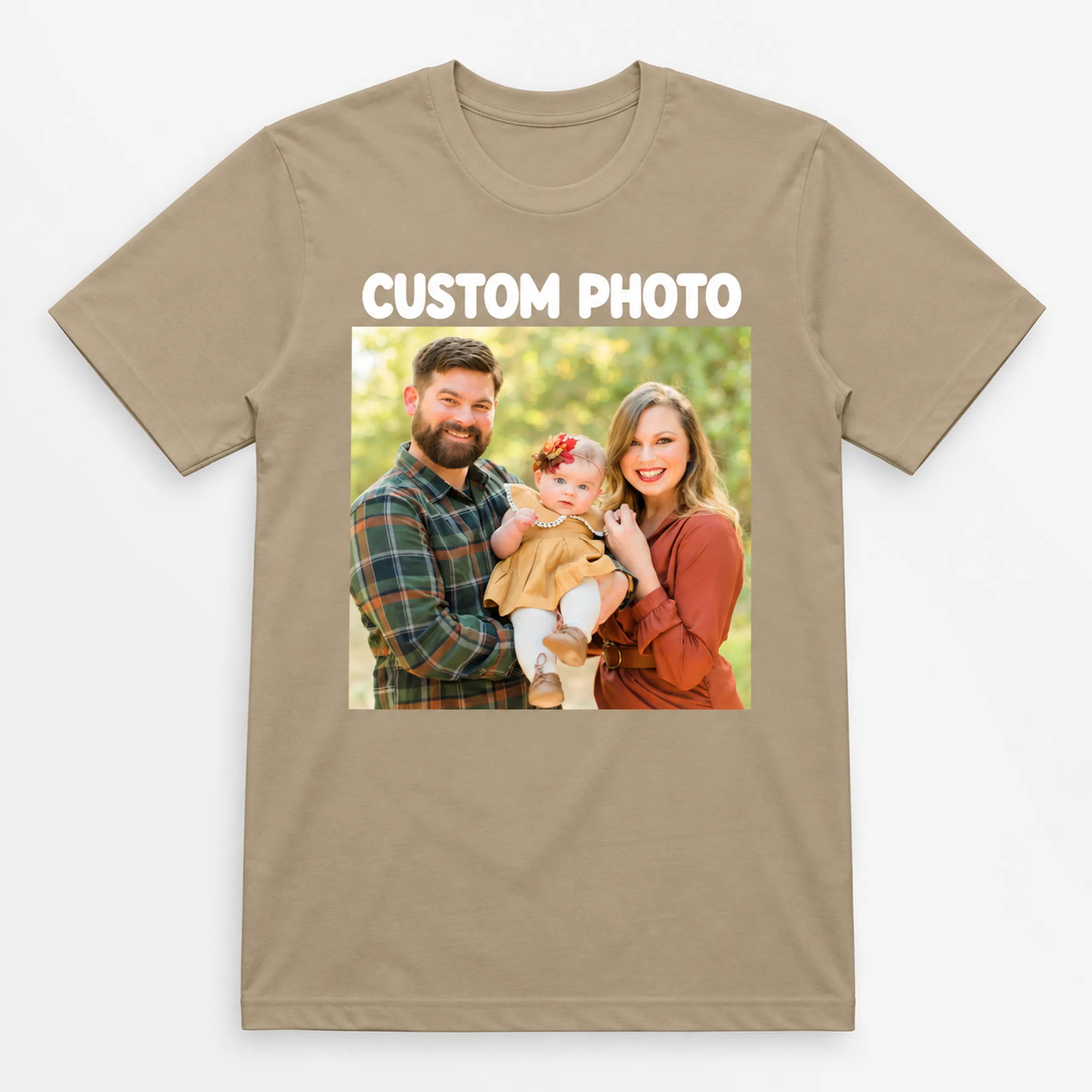 Custom Photo Shirt, Personalized Picture T-Shirt, Family Photo Tee & Custom Image Gift